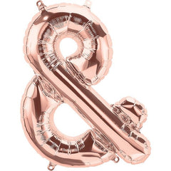 Small 16" Ampersand Symbol Balloon Rose Gold - Pretty Day