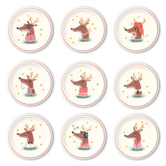 My Mind’s Eye - PRESALE SHIPPING MID OCTOBER - DER1040 - Dear Rodolph Reindeer Paper Plate Set - Pretty Day