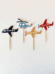 Airplane Cupcake Toppers-8pk - Pretty Day