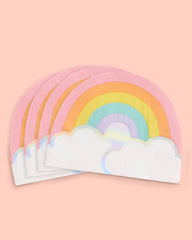 Petit Fetti - Rainbow Pastel Napkins,Bday Party Supplies,Baby Shower Decor - Pretty Day