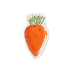 Easter Sketched Carrot Shaped Plate-8pk - Pretty Day