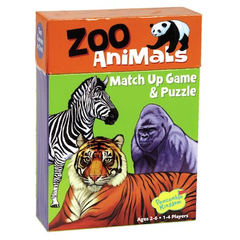 Zoo Animal Match Up Card Game - Pretty Day