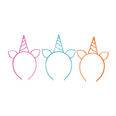 Merrilulu - Love is Magical Unicorn Headbands, 3 ct - Pretty Day