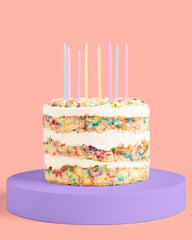 Petit Fetti - Pastel Party Candles, Bday Decor, Cake Accessory,Baby Shower - Pretty Day