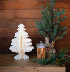 Golden Holiday Medium Paper Tree Decoration - Pretty Day