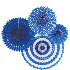 My Mind’s Eye - PLFN04 - Blue and White Party Fan Set - Pretty Day