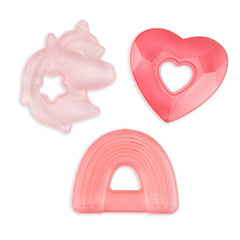 Pink Teddy Water Filled Teethers 3pk - Pretty Day