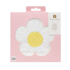 Talking Tables - Shaped Daisy Floral Napkins - 20 Pack - Pretty Day