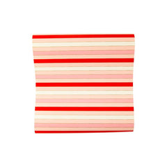 Valentine Red Pink Striped Paper Table Runner S3020 - Pretty Day