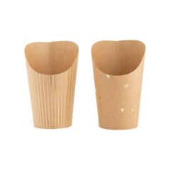 My Mind’s Eye - PLCC1636 - Gold Foil Kraft Dots and Stripes Charcuterie Cups (24ct) - Pretty Day