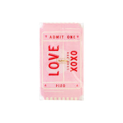 My Mind’s Eye - VAL1036 -  Love Ticket Shaped Dinner Paper Napkin - Pretty Day