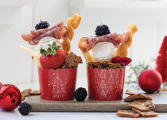 PRESALE CHRISTMAS SHIPPING MID OCTOBER - PLCC1056 - Red Trees Food Cups (50 pcs) - Pretty Day