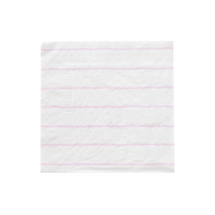 Frenchie Striped Lilac Purple Napkins - Small 16 Pack S4139 - Pretty Day