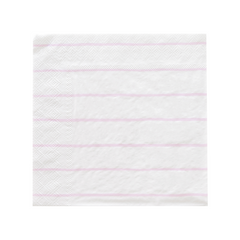 Frenchie Striped Lilac Purple Napkins - Large 16 Pack S908788 - Pretty Day