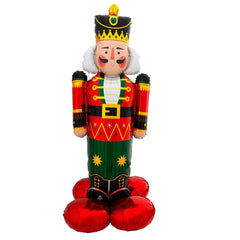 Air filled Free Standing Jumbo Christmas Nutcracker Airloonz S1070 - Pretty Day