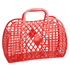 Sun Jellies Retro Basket Large- Red - Pretty Day
