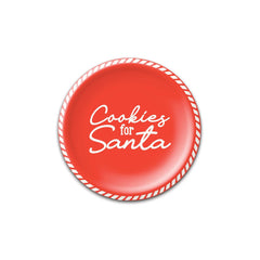 PLTS396F - Cookies For Santa Paper Plate - Pretty Day