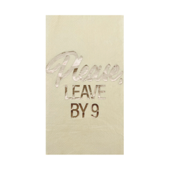 "Please Leave By Nine" Cocktail Napkins - 20 Pk. - Pretty Day