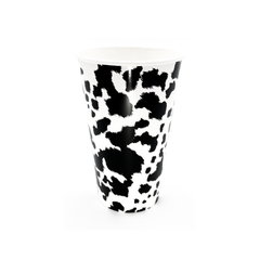 Black Cowhide Cups 8pk JN23 S9154 - Pretty Day