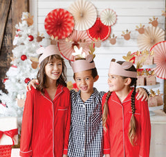 Reindeer Party Hats 8pk - Pretty Day