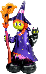 Witch Free Standing Halloween Jumbo Foil Balloon S4030 - Pretty Day