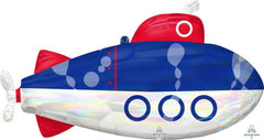 Iridescent Submarine Foil Balloon S4105 - Pretty Day