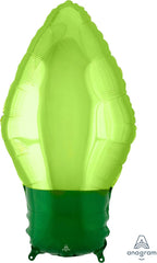 Green Christmas Light Bulb Foil Balloon S3142 - Pretty Day