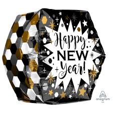 Happy New Year Cube Balloon S3106 - Pretty Day