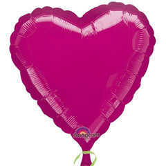 Standard Size Bright Pink Heart Shaped Foil Balloon S4042 - Pretty Day
