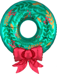 3D Christmas Wreath Jumbo Balloon S4047 - Pretty Day
