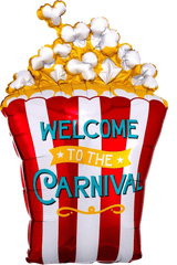 Carnival Popcorn Jumbo Foil Balloon Decoration S4030 - Pretty Day