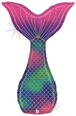 Holographic Glitter Mermaid Tail Jumbo Foil Balloon S4028 - Pretty Day