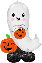 Jumbo Free Standing Cute Ghost Halloween Balloon S3104 - Pretty Day