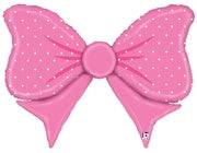Jumbo Pink Bow Foil Balloon S4109 - Pretty Day