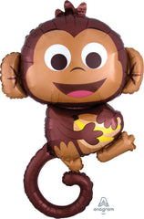 Monkey Animal Jumbo Foil Balloon S2129 - Pretty Day
