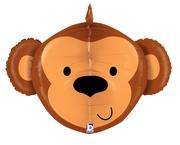 Monkey head Jumbo Foil Balloon S4037 - Pretty Day