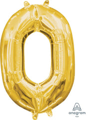 Gold 0 Jumbo Foil Balloon S1009 - Pretty Day