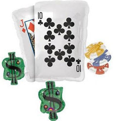 Casino Cards Party Balloon S9095 - Pretty Day