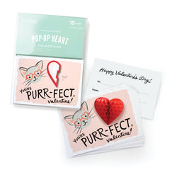 Inklings Paperie - 18pk Pop-up Valentines - Kitten - Pretty Day