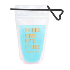 Drinks Well with Others Drink Pouch | Bachelorette Decor-8 pack S8010 - Pretty Day