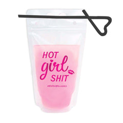 Hot Girl Shit Drink Pouch | Bachelorette Party Decor - 8 pack S8014 - Pretty Day