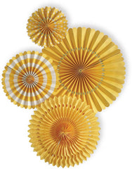 Party Pinwheel Fans: Yellow S8011 - Pretty Day