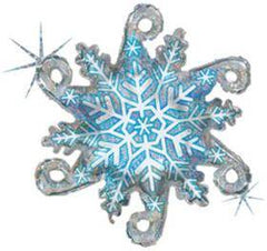 Jumbo  Holographic Snowflake Winter Balloon S4029 - Pretty Day