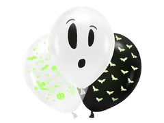 Halloween Blacklight Boo! Balloons Set 3pk. M0065 - Pretty Day