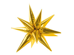 Large Gold Spikey Star Balloon Decoration S4119 - Pretty Day