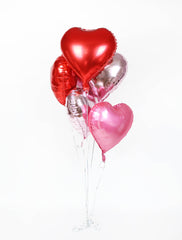 Love - Heart Foil Balloons, 6 ct - Pretty Day