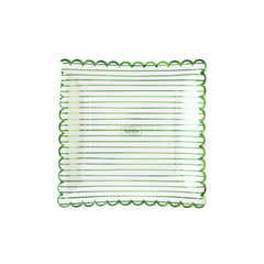 My Mind’s Eye - SPD1040 - Green Striped Paper Plate - Pretty Day