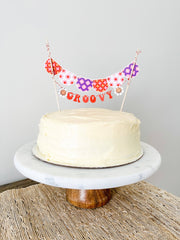 Groovy Cake Banner - Pretty Day