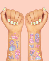Princess Tats - 40 foil temporary tattoos - Pretty Day