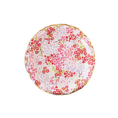 My Mind’s Eye - PLPL193 - Ditzy Heart & Florals Paper Plate - Pretty Day